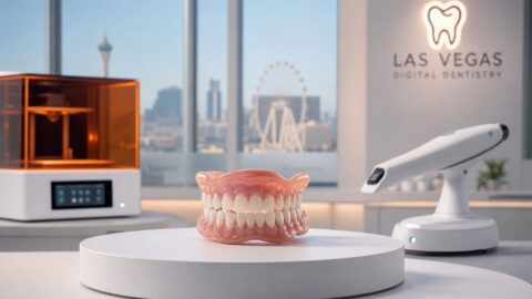 3D-printed dentures and digital dentistry technology in Las Vegas.